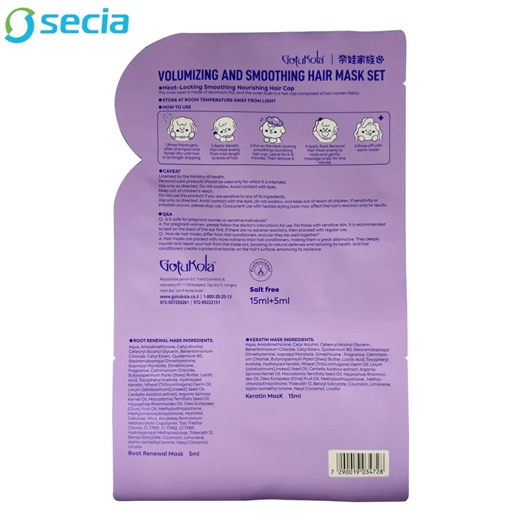 Dual Chamber Hair Mask Pouch